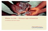Water is Life – Omeya ogo omwenyo. CuveWaters mid-term report