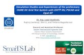 Simulation Studies and Experiences of the preliminary CIGRE DC Grid Test System with EMTP-RV, PSCAD and Opal-RT