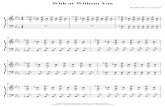 [Sheet Music - Piano] U2 - With or Without You