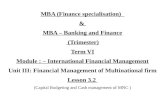 Lesson 3.2 International Finance Management