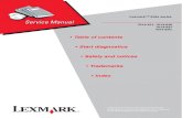 57406653 Lexmark X464 Service Manual