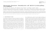 Human Factor Analysis Jco Criticality Accident