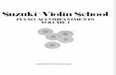 Suzuki Violin School Piano Accompaniments Vol 1