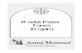 Modal Psalm Tones Organ