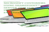 Microsoft Customers using SharePoint™ Server 2010 for Internet Sites Enterprise - Sales Intelligence™ Report