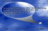 Guidelines for Air Sampling and Analytical Method Development and Avaluation - NIOSH