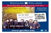Gavilan College Registration Guide Fall/ Summer 2014