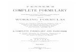 Formulas - Fenner's Complete Formulary Part 3A - B. Fenner