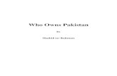 Who Own Pakistan by Shahid-ur-Rahman