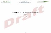 Saudi GT Championship Regulation