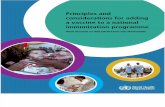 Principles and  considerations for adding  a vaccine to a national  immunization programme