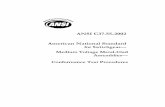 ANSI C37-55 American National Standard for Switchgear—Medium Voltage Metal-Clad Assemblies—Conformance Test Procedures