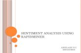 Sentiment Data Analysis With RapidMiner