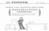 Toyota RS Series Sewing Machine Manual