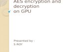 AES Encryption and Decryption