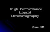 High Performance Liquid Chromatography