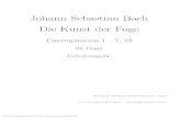 Bach - Kunst Der Fuge (Contrapunctus 1-7,19, Urtext)(Org)