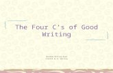 The Four C's of Good Writing WR