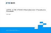 ZTE LTE FDD Handover Feature Guide_V1.0