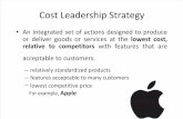 Cost Leadership Strategy Final