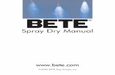 BETE SprayDryManual