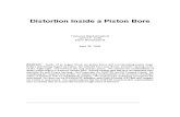 Distortion Inside a Piston Bore
