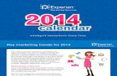 Experian Sales Calendar