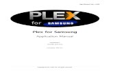Plex for Samsung App Manual v1006