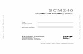 SCM240 Production Planning