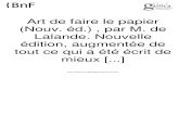Art de Faire Le Papier (Nouv. Ed.) (Ed.1820) (French Edition)  by Jerome De La Lande (Author)