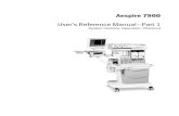 Datex-Ohmeda Aespire 7900 Anaesthesia Machine - User Manual