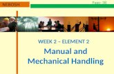 NEBOSH IGC2 Elements 2 (Manual and Mechanical Handling)
