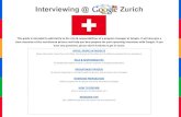 Interviewing @ Google Zurich PgM