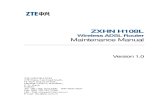 ZXHN H108L Wireless ADSL Router Maintenance Manual 03.06.13