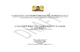 Kirinyaga County Draft Fiscal Strategy Paper