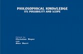 Christian Beyer, Alex Burri Philosophical Knowledge. Its Possibility and Scope Grazer Philosophische Studien 74 Grazer Philosophische Studien 2007