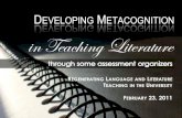 Developing Metacognition in Teaching Literature