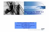 MDM 5.5 Implementation Planning