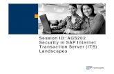 Security in SAP Internet Transaction Server Landscapes