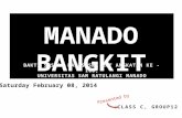 Presentasi Bakti Sosial MANADO BANGKIT - Mahasiswa KKT Angk. 103 UNSRAT Manado