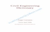 Civil Engineering  Dictionary