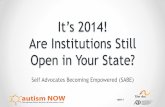 Self Advocates Becoming Empowered Webinar with Autism NOW February 25 2014