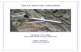 Boeing 727-200 Delta Virtual Airlines Aircraft Operating Manual