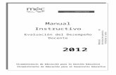 Manual Instructivo - Evaluación de Desempeño Docente 2012 (1)