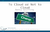 To Cloud or Not to Cloud - Seth