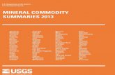 Mineral Commodity Summary 2013