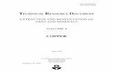 EXTRACTION AND BENEFICIATION OF ORES AND MINERALS VOLUME 4 - COPPER
