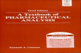 Textbook of Pharmaceutical Analysis by Kenneth a. Connors