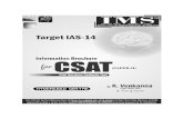 CSAT Information Brochure for Hyderabad Coaching Institute