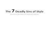 6 Deadly Style Sins